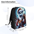thumbnail image 4 of Goofa The Nightmare Before Christmas Pattern Large Capacity Backpack – Padded Laptop Compartment, Ergonomic Design for School, Work, Travel, and Outdoor Activities, 4 of 8