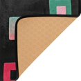 thumbnail image 3 of Yayeee Area Rugs for Living Room 5.2'x4' Non Slip Washable Bedroom Floor Carpet, Red Block Pattern, 3 of 5