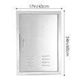 thumbnail image 2 of WAASOSCON Outdoor Kitchen Access Doors BBQ Doors Stainless Steel 17W X 24H Inch Single Wall Vertical Door Grill Door for Kitchen Cabinet honest, 2 of 9