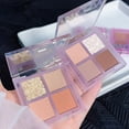 thumbnail image 4 of Cosmetic Eyeshadow Palette Flash Easy to Use Portable Fade-less Highly Pigmented Cosmetics Accessory Colorful 4 Color Eyeshadow Palette for Student, 4 of 8