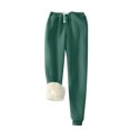 thumbnail image 4 of Women's Winter Warm Fleece Joggers Pants Sherpa Lined Athletic Active Sweatpants, 4 of 6