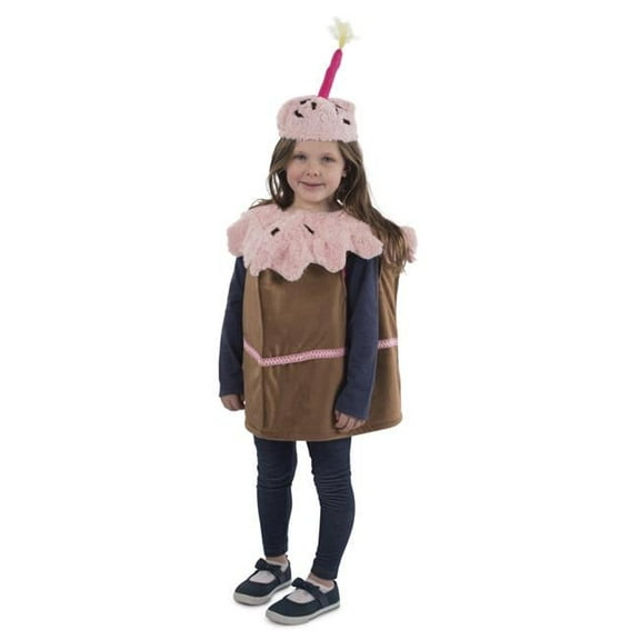 1002-T4-S Cake Slice Girls Costume - Toddler 4 & Small - Age Group 4-6 Years