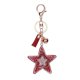 thumbnail image 1 of Llavero titular anillo moda PU estrella lindo borlas llavero bolsa decoración (rojo), 1 of 1