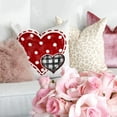 thumbnail image 3 of Valentine''s Day Pillow Covers 16 x 16 Inch Set of 4, Valentines Decor Polka Dots Red Hearts Love Buffalo Plaid Bowknot Decorative Pillowcases for Home Sofa Couch Cushion Decoration G442-16, 3 of 6
