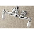 thumbnail image 3 of Kingston Brass AE6T1 Aqua Vintage 3-3/8 Inch Wall Mount Tub Faucet, Polished Chrome, 3 of 4