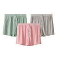 thumbnail image 2 of Wancir Men's Ice Silk Boxer Shorts Solid Color Loose Fit with Button Fly & Breathable Fabric, 2 of 9