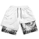 thumbnail image 3 of Serie de pantalones cortos de playa de doble capa con impresión digital 3D Ropa de playa de dos capas, 3 of 5