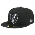 thumbnail image 3 of Men's New Era  Black Brooklyn Nets Deceptor 59FIFTY Fitted Hat, 3 of 5