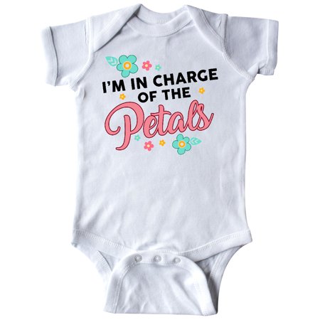 

Inktastic Flower Girl I m in Charge of The Petals Gift Baby Girl Bodysuit