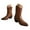 Brown, variant on UngA Western Boots Wide Calf Womens Suede Mid Calf Boots 4 Way Fold Over Style Chunky Block Heel Booties Fall Winter Brown,6