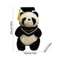 thumbnail image 3 of DJKDJL 7.8" Graduation Panda Stuffed Animal with Tassel Cap & Sash, Class of 2026 Commemorative Plush Toy, Congratulations Graduate Gift for Preschool, Kindergarten, High School and College, 3 of 14