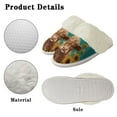 thumbnail image 6 of Chririnla Cute Cattle Print Plush House Slippers for Women Warm Fuzzy Slippers with Fur Edges, Winter Home Slippers for Indoor & Outdoor, 6 of 7