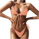 thumbnail image 1 of Bikini de vendaje sexy para mujer, conjunto de pliegues en el pecho, conjunto de traje de baño dividido de dos piezas, sujetador, traje de baño, ropa de playa Fridja  nalpqowj61774, 1 of 1