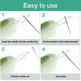 thumbnail image 5 of 2 in 1 Needle Threaders, Seam Rippers for Sewing, Threading and Seam Remover Seam Ripper Tool, Needle Threader Seam Ripper for Hand Sewing, Needle Threader Tool for Sewing Knitting Quilting (3 Color), 5 of 9