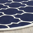 thumbnail image 5 of Safavieh Chatham Tapis Contemporain Bleu Foncé - Rond 5 Pieds, 5 of 5
