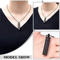 thumbnail image 4 of Hollow Urn Necklace for Ashes Urn Cremation Jewelry for Ashes Cylinder Urn Pendant Urn Key chain for Ashes Ashes Locket Memorial Pendant, 4 of 7