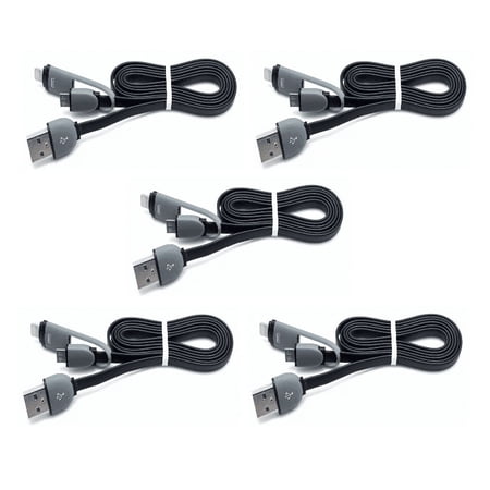 10 Pack 2 IN 1 USB Charging Cable Lightning + Micro USB price history on PriceWatchPro