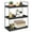 Black-1, variant on 3-Tier Coffee Station Organizer, Wooden Bathroom Countertop Organizer, Black Kitchen Spice Rack Standing Shelf, Vanity Tray for Bathroom Kitchen Vanity Decor, Organization and Storage Accessorie