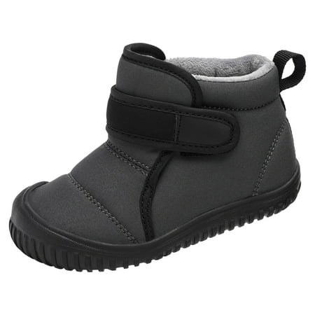 

Youmylove Children Shoes Flat Soled Velvet Warm Short Boots Fashion Outdoor Warm Princess Cotton Boots Child Leisure Footwear First Walkers