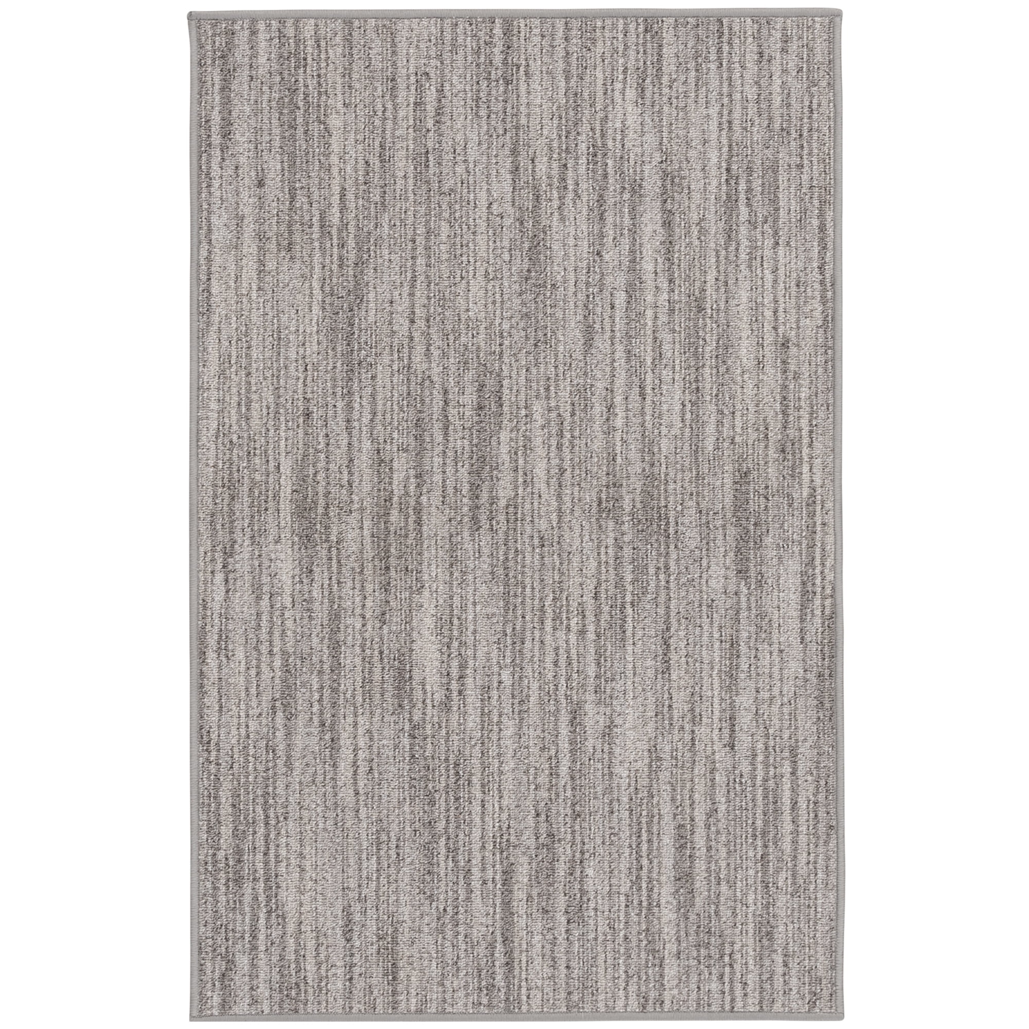 (2 pack) Mainstays Space Dyed Gray 52x78" Indoor Area Rug