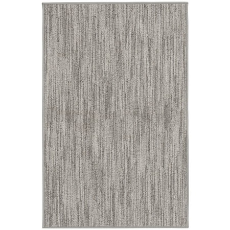 Mainstays Spaced Dyed Gray 52x78  Indoor Area Rug