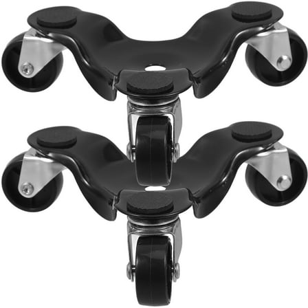 OUNONA 2Pcs Furniture Moving Wheels Metal Dolly for Home Appliance Moving