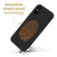 thumbnail image 3 of Case Yard Wooden Case for iPhone-XS-Max Soft TPU Silicone cover Slim Fit Shockproof Wood Protective Phone Cover for Girls Boys Men and Women Supports Wireless Charging Finger Print Design, 3 of 7