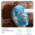 thumbnail image 2 of Mascarilla de Gel Frío y Calor para Ojos y Cara | Reutilizable, Suave y Ajustable | Alivio para Migrañas, Ojos Hinchados, Estrés y Dolor | Color Azul, 2 of 12