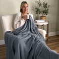 thumbnail image 5 of Allswell Matelasse Bed Blanket, Gray Shark, King Size, 5 of 7