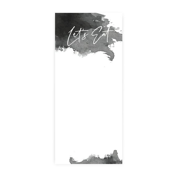 Koyal Wholesale Ombre Gray Watercolor Printable Wedding Paper Menu Cards for DIY Printer, Pack of 52