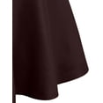 thumbnail image 4 of J. METHOD Women’s Skater Skirt Elastic Waist Casual Mini Flared Swing Pleated Skirts Made in USA NEWSK06 Brown L, 4 of 6
