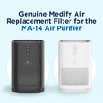 thumbnail image 6 of Medify MA-14 Genuine Replacement Filter for MA-14 Purifiers | Smoke, Dust, Odors, Pet Dander | 3 in 1 with Pre-filter, HEPA H13 and Activated Carbon | Removal of 0.1 to 0.3 Microns | 1-Pack, 6 of 6