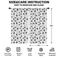 thumbnail image 2 of Blackout Kids Curtains,Dog Paw Print and Bone White Pattern Children's Insulated Curtains Set Of 2,Bedroom Essentials,Toddler Room Decor 42"x84", 2 of 5