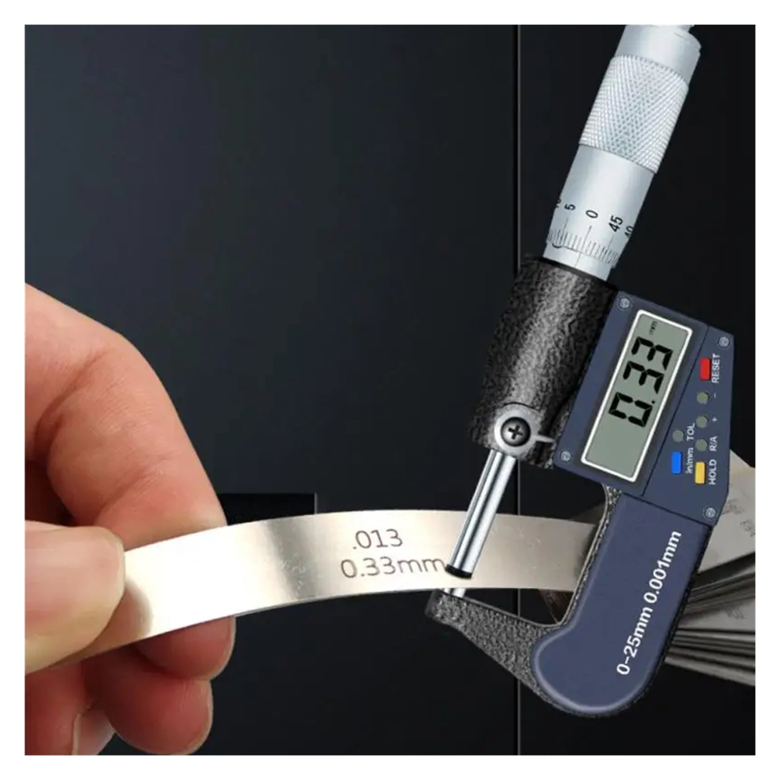 32 Blades Feeler Gauges Metric Size 0.04-0.88mm Thickness Gauge Set Valves Foliage Of Valves Gap For Measurement Gap ,Easy Identification