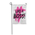 thumbnail image 1 of NUDECOR Text Like Boss Brush Lettering Design Artistic Drawn Graphic Hand Inspiration Garden Flag Decorative Flag House Banner 28x40 inch, 1 of 1