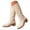 a-White, variant on Pandaie Womens Knee High Boots Faux Leather Mid Heel Round Toe Wide Calf Tall Dress Boots Fall Winter Fashion Casual Riding Shoes