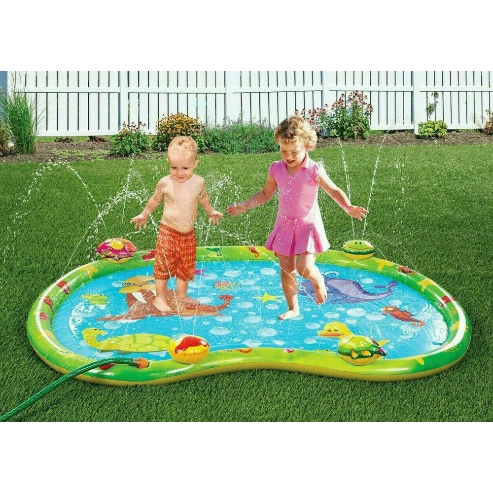 Sprinkler Splash Mat , Kids Pool, Outdoor Lawn Water Toys, Splash Pad