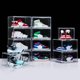 thumbnail image 1 of Paquete de 12 cajas de zapatos transparentes apilables de plástico organizador de almacenamiento con puerta magnética fundas laterales abiertas, 1 of 6