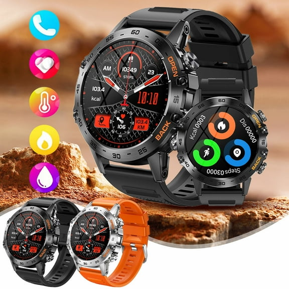 CVLNCYCLING Clearance Smart Watch for Android with Talk and Text and Camera,Full Screen Smart Watches,For Android & IOS Smart Watche For Men Women Gifts