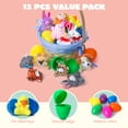 thumbnail image 6 of Joyfy 12 Pack Prefilled Easter Eggs with Toys,Easter Eggs with Mini Stuffed Animals Plush Toys for Kids Toddler,Easter Basket Filler Egg Hunt Filler Stuffer, 6 of 8