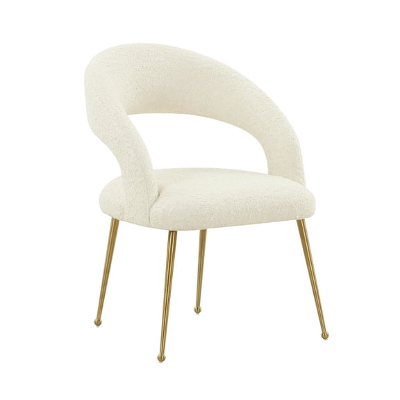 TOV Furniture Rocco Cream Boucle Dining Chair