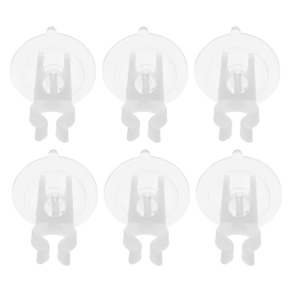 Hemoton 6 Pcs Electric Candles Suction Cup Window Candle Holders With Suction Cup Flameless Candle Holder Clamps For Christmas Electric Candles Clamp