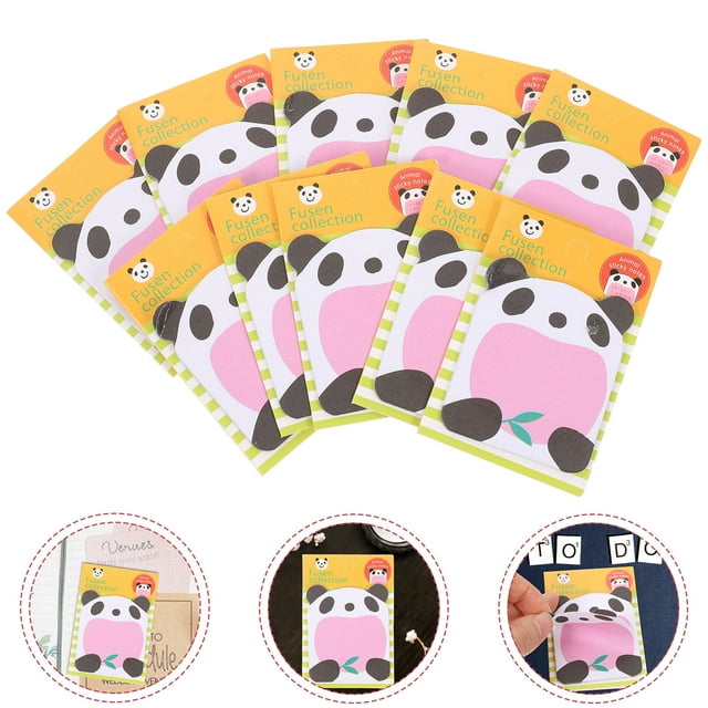 unbranded 20Ud Stickers De Notas Autoadhesivas Con Patrón De Animales Y Fácil Uso Para Archivos Y Libros