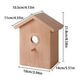 thumbnail image 2 of Outdoor Window Birdhouse with Suction Cups Transparent Paintable for Bird Watching Home Garden, 2 of 6