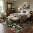 thumbnail image 4 of DEORAB 5x7 Area Rugs Floral Forest Low Pile Lightweight Washable Non Slip Rug for Living Room, Bedroom, 4 of 6