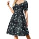 thumbnail image 1 of Vestido de manga corta Neurons (negro) Vestidos Vestido de noche Ropa Vestido femenino, 1 of 7