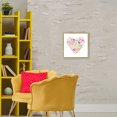 thumbnail image 3 of Stupell Industries Eclectic Blooming Pastel Heart Gold Floating Frame Canvas Art, 18 x 18, by Lanie Loreth, 3 of 8