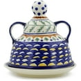 thumbnail image 3 of Blue Rose Polish Pottery Evergreen Cheese Lady, 3 of 6
