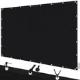 thumbnail image 3 of Jane Stone 4'X12' Rectangular 200 GSM 100% HDPE Sun Shade Cloth with Grommets,90% UV Block Pergola Replacement Cover,Black, 3 of 7