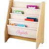 Kidkraft Kids Book Rack, 4 Shelf Personalized Pink Girls Name, Beige